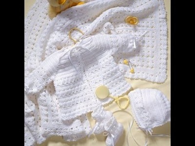 Crochet Along Announcement - learn to crochet  Baby Layette Set