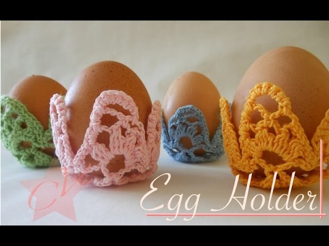Crochet Easter Egg Holder - Part 1 - Video Tutorial (left-handed)