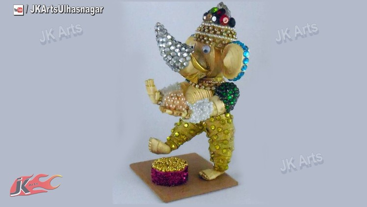 DIY 3D Quilled Dancing Ganesha Sculpture  | Pictures steps | JK Arts 675