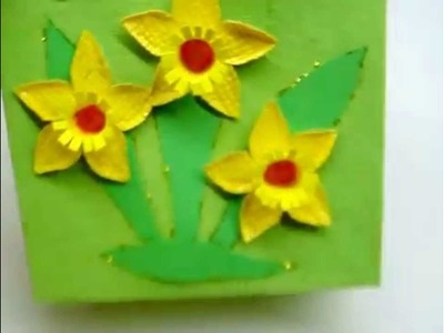 DIY handmade Daffodil Gift Bag