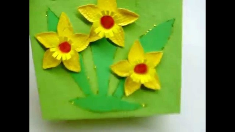 DIY handmade Daffodil Gift Bag