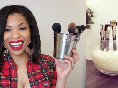 DIY: How I Care for my Makeup Brushes + DIY Storage Idea!