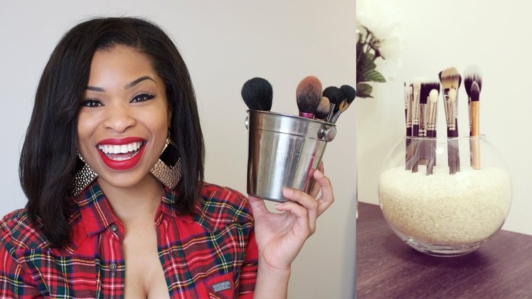 DIY: How I Care for my Makeup Brushes + DIY Storage Idea!