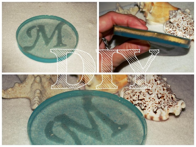 DIY Ocean Sandy Beach Inspired Coaster, resin, epoxy