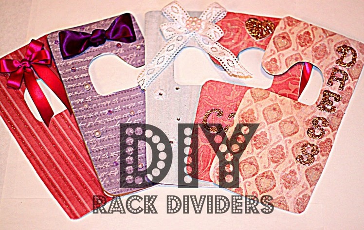 DIY Rack Dividers - Organize Your Closet