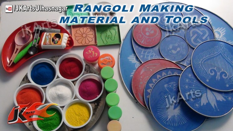 DIY Rangoli Making Tools and Material - JK Arts 408