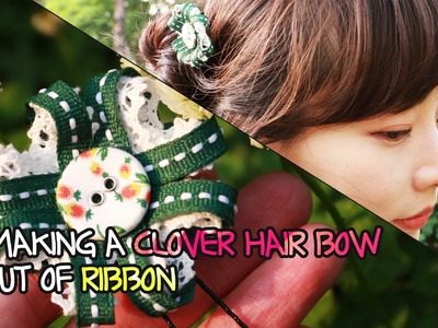 [English Subs]MAKING A CLOVER HAIR ACCESSORY OUT OF RIBBON -EOMS' OT in Mental Health