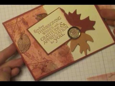Faux Tearing Technique with Stampin' Up!'s French Foliage Stamp Set