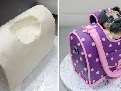 Handbag Style Pet Carrier Cake - How To by CakesStepbyStep