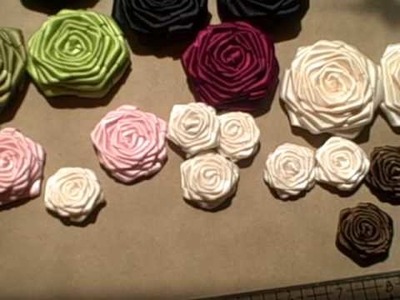 Handmade Satin Ribbon Roses!