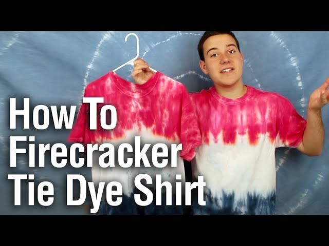 How To Firecracker Tie Dye T-Shirt