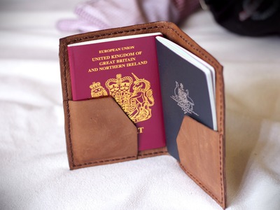 How to Make a Leather Passport Holder