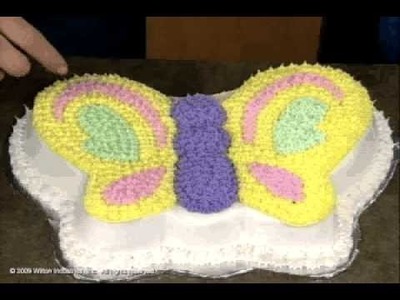 How to Make and Decorate a Butterfly Cake with Wilton
