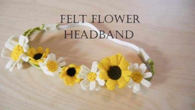 How to make felt flower headband