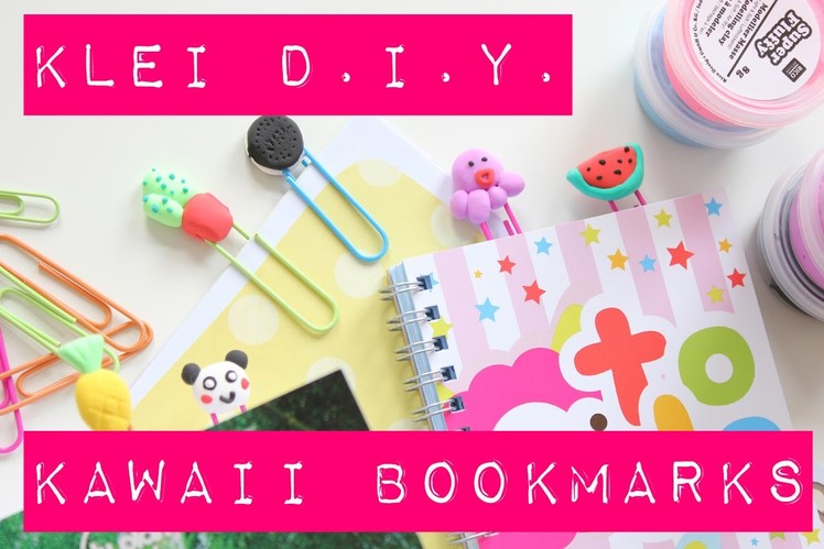Kawaii D.I.Y: bookmarks van klei! Back to school.work tutorial MostCutest.nl