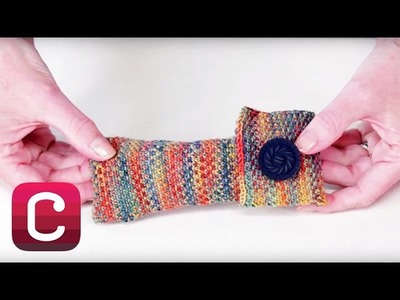 Knit a Linen Stitch Glasses Case with Wendy Bernard | Creativebug