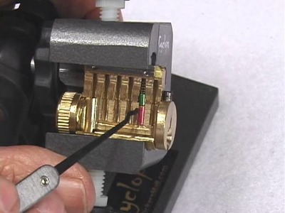 Lock Picking How-To with Cut Away Lock in Practice Stand
