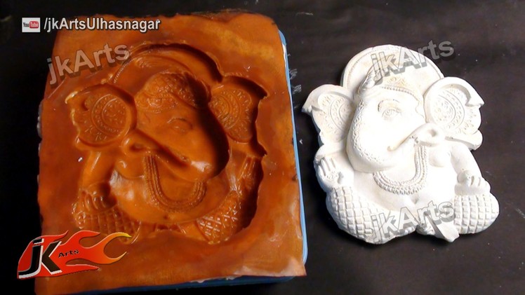 Molded Ganpati from gypsum plaster ( plaster of Paris ) | How to Make |JK Arts 494
