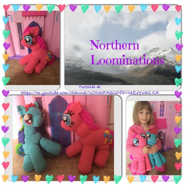 Northern Loominations Pinkie Pie  (hook only) loomigurumi Part 1