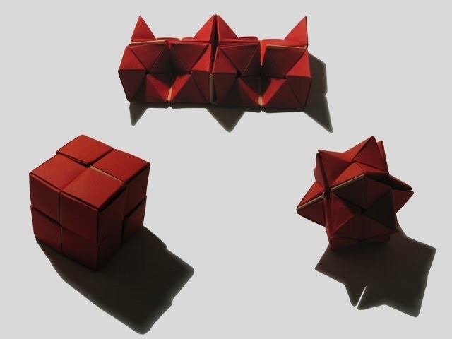 Origami "Double Star Flexicube" by David Brill (Part 1 of 3)
