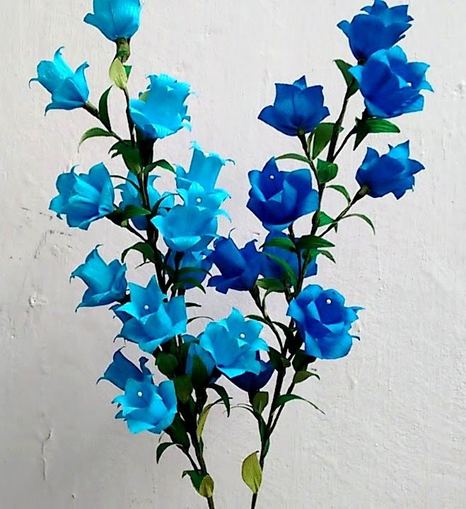 Paper Flowers - Campanula. Canterbury Bells. Bell Flower