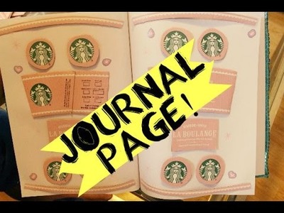 PINK Starbucks Journal Page DIY & Tutorial