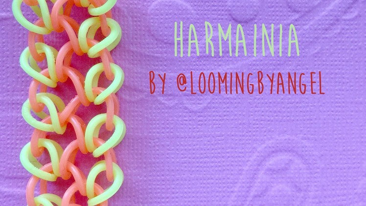 Rainbow Loom Bands Harmania by @LoomingByAngel Tutorial