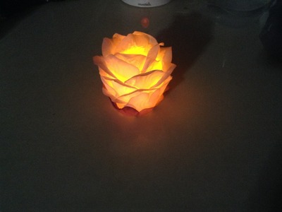 Recycle : How to make a rose petal lantern