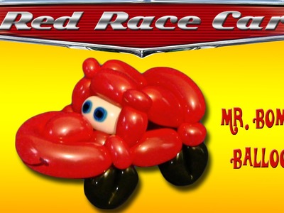 Red Race Car Balloon Animal Tutorial (Balloon Twisting & Modeling #7)