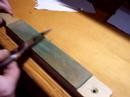 Sharpening a convex knife - dull to shaving sharp
