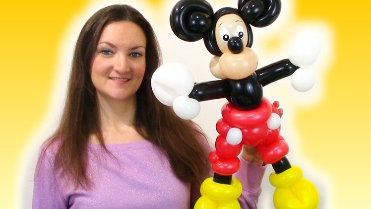 Watch me make a cartoon MOUSE parody with Balloons! Time-Lapse Balloon Animal!