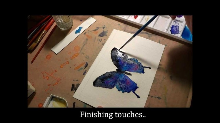 Watercolor This: Butterfly! Galaxy inspired butterfly painting tutorial