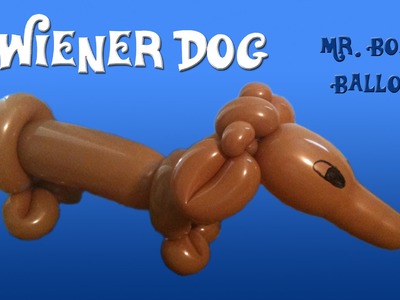 Wiener Dog Balloon Animal Tutorial (Sausage Dog) (Balloon Twisting & Modeling #14)