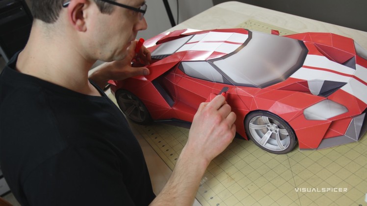 Building the 2016 Ford GT Inspired GT Legend Paper Supercraft