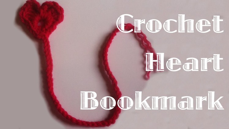 Crochet Heart Bookmark