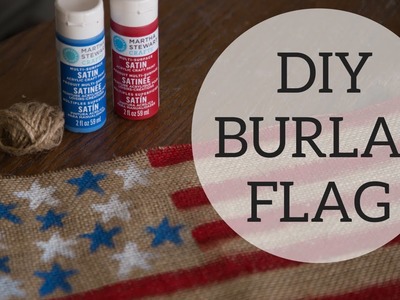 DIY Burlap American Flag