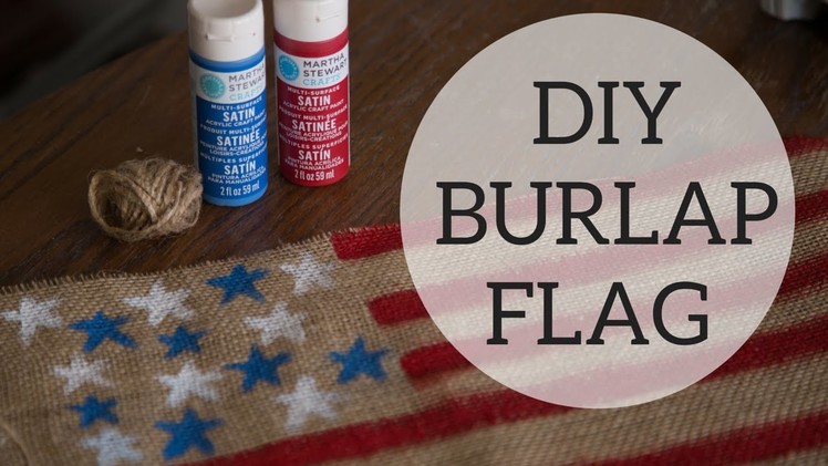 DIY Burlap American Flag