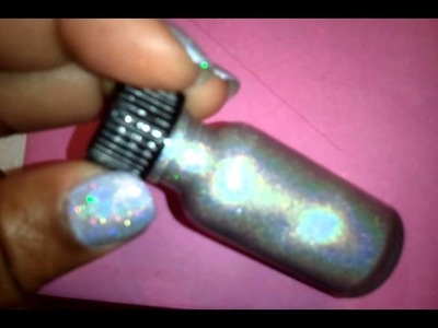 DIY Holographic topcoat Awesome!!!!!