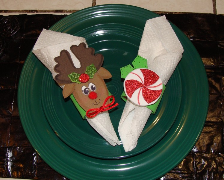 DIY-  PORTA SERVILLETAS NAVIDEÑO. Christmas napkin ring