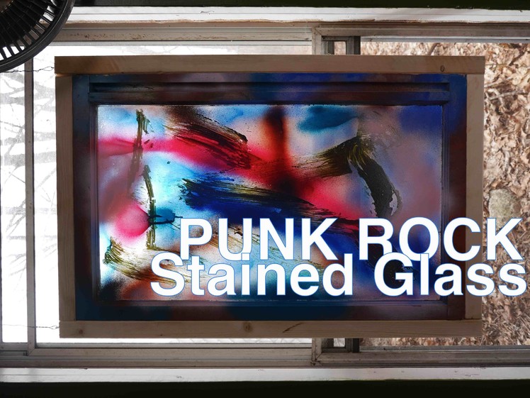 DIY Punk Rock "Stained Glass"- Using Fogged Free Windows. .