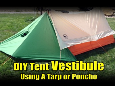 DIY Tent Vestibule from a Poncho Tarp