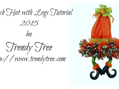 DIY Witch Hat with Legs 2015 Tutorial by Trendy Tree