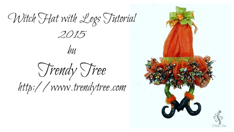 DIY Witch Hat with Legs 2015 Tutorial by Trendy Tree