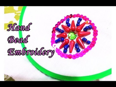 Easy hand bead embroidery