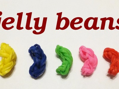 EASY Rainbow Loom Jelly Beans Charms | How To Make Loom Bands Candy Crush