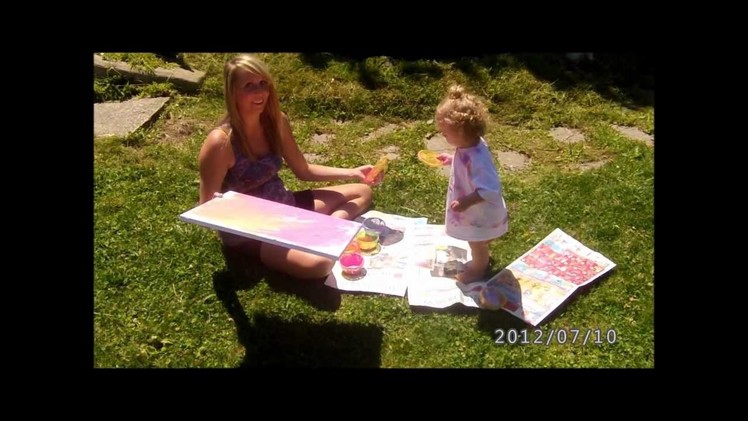 Finger Painting with a 15 Month Old :)
