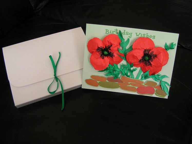 Handmade cards with paper flowers - part lll