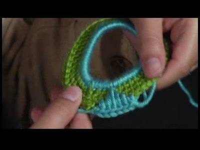 How to Crochet a Scrunchie : Crocheting Scrunchie Flame Detail: Hair Scrunchie Pattern