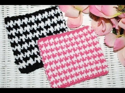 HOW TO: Crochet "The HOUNDSTOOTH Stitch"