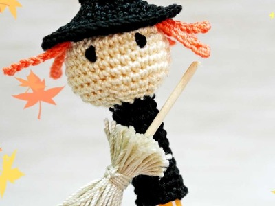 How To Make A Crocheted Halloween Witch Pen Cap - DIY Crafts Tutorial - Guidecentral